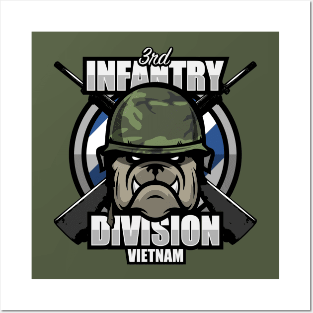 3rd Infantry Division Vietnam Wall Art by TCP